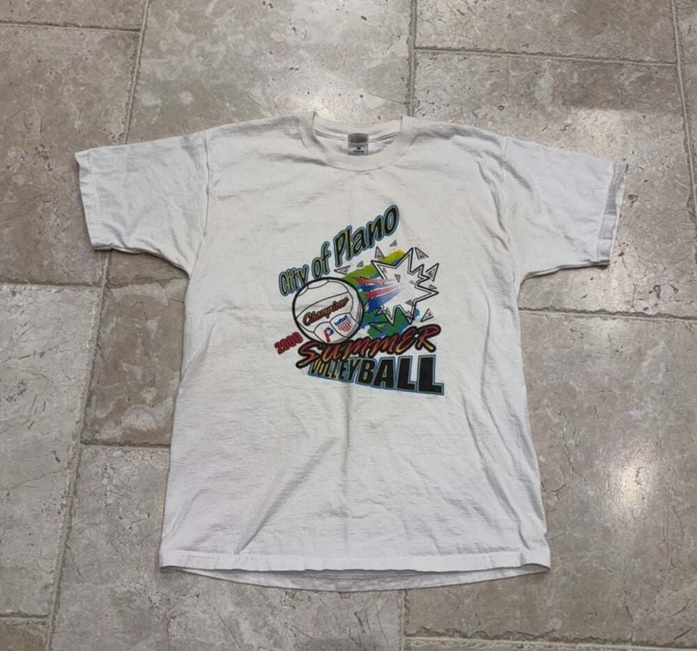 Vintage 2000 City of Plano Summer Volleyball T-Shirt Size XL